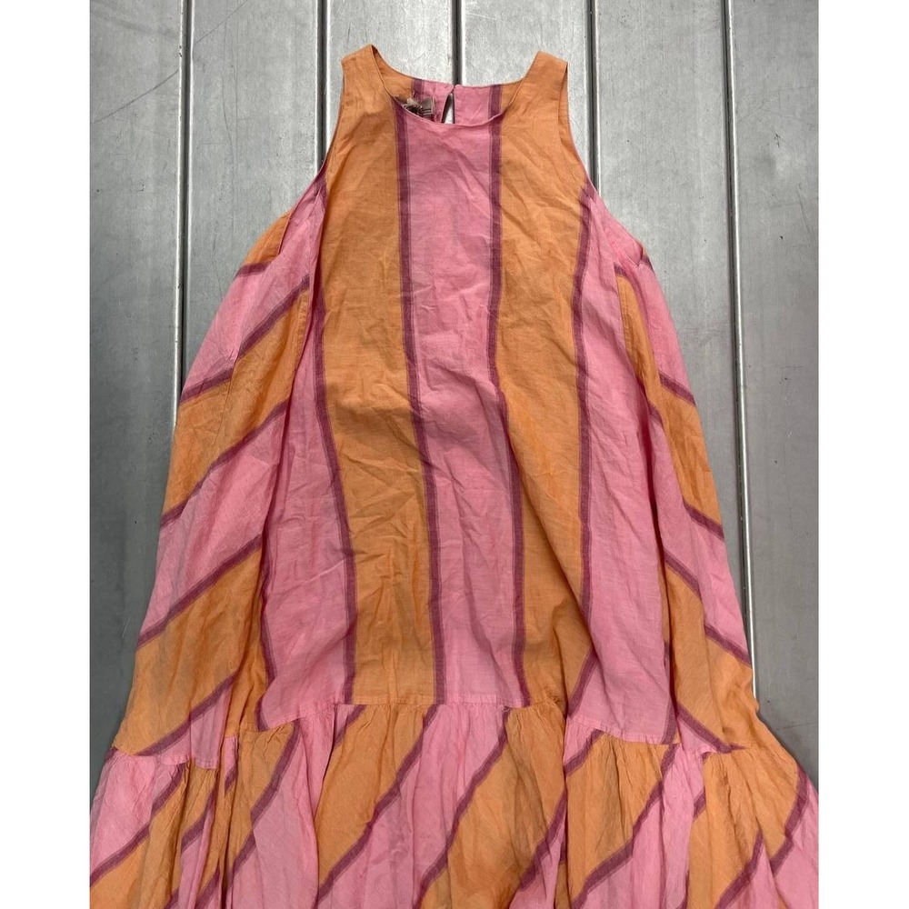 Devotion Twins Oversize Flowy Maxi Dress Womens One Size Pink Orange Boho NWT - Picture 2 of 11